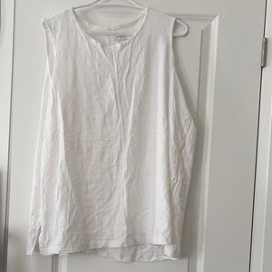 C&C California White Sleeveless Tank Top